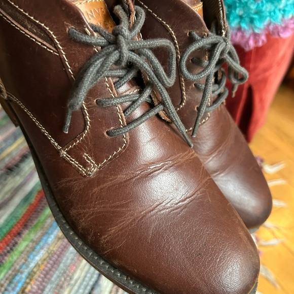 Denver Hayes Men's Brown Leather Boots Size 8 - Picture 14 of 15